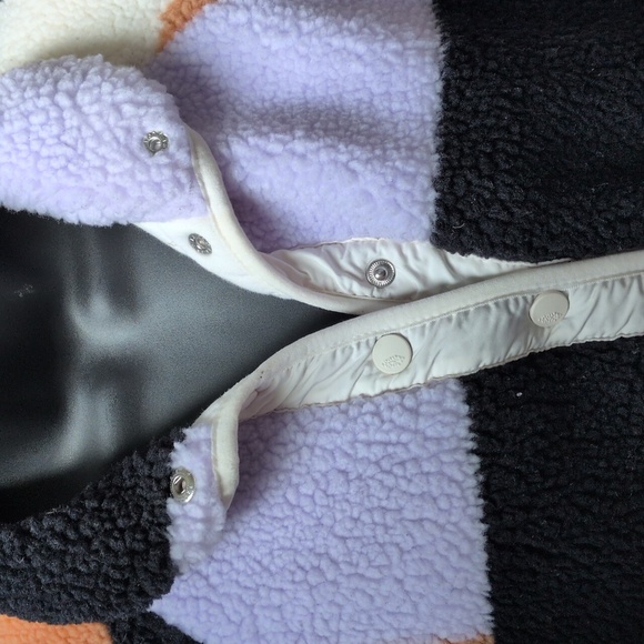 ✨ Free People Hit The Slopes Colorblock Sherpa Jacket Size M - Picture 3 of 10